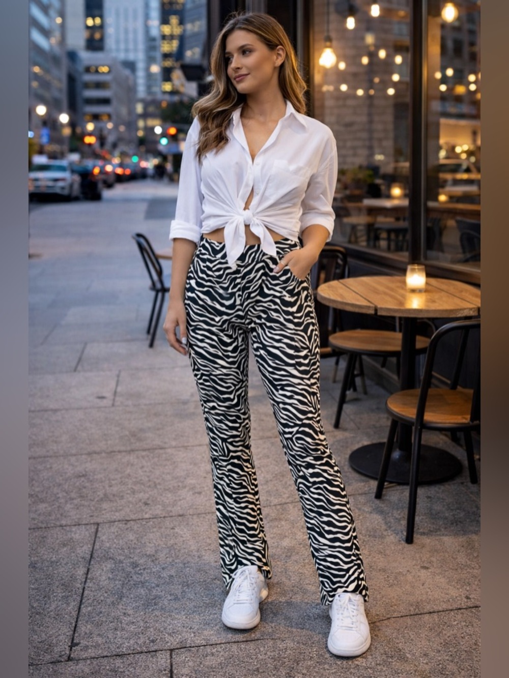 Zebra Print Pants